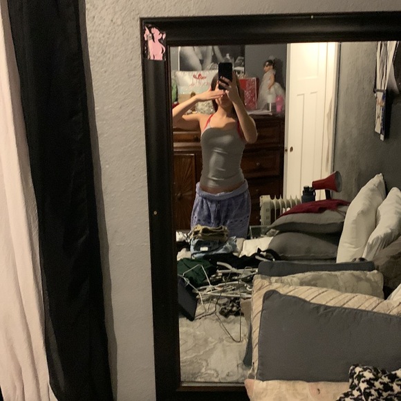 maroon and grey tang top - Picture 3 of 4